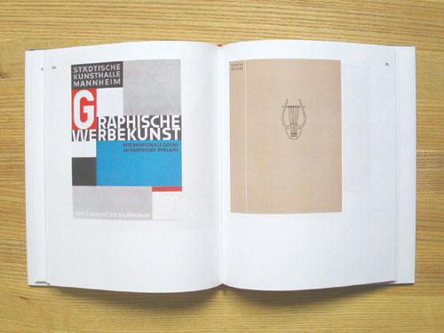 a book with two images of design works