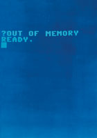 a blue screen saying OUT OF MEMORY READY