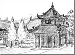 A chinese style pavillion